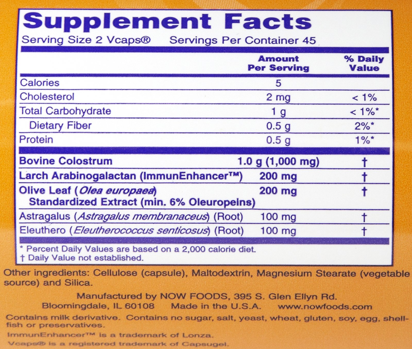 NOW Colostrum